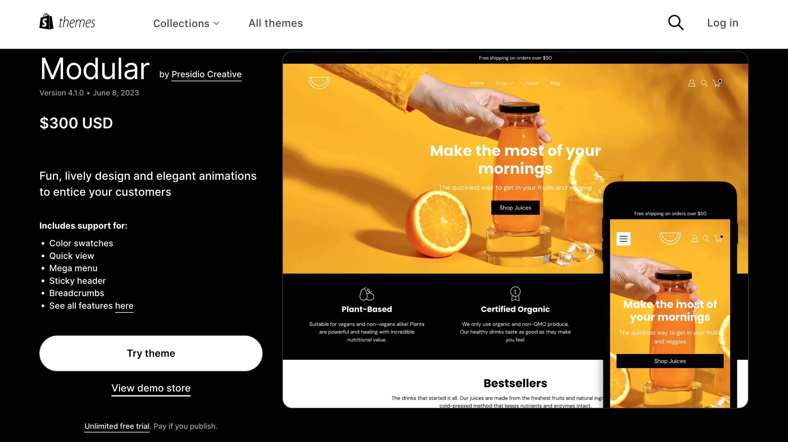 modular shopify theme